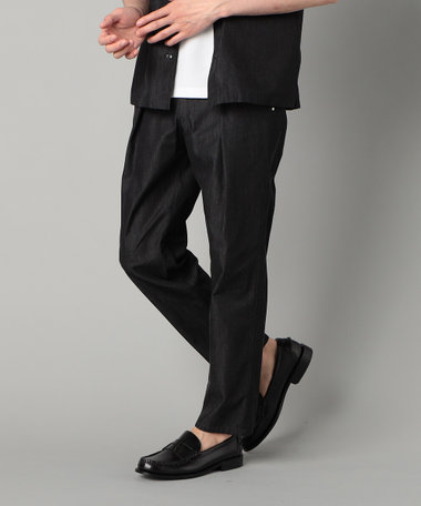 岡山織り超長綿高密度デニム インタックパンツ