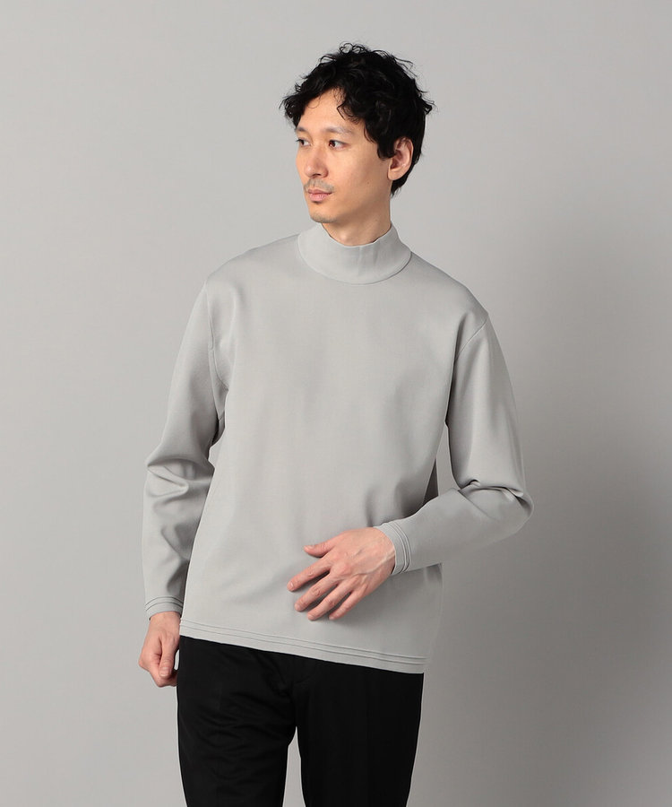 ミラノリブ モックネックニット