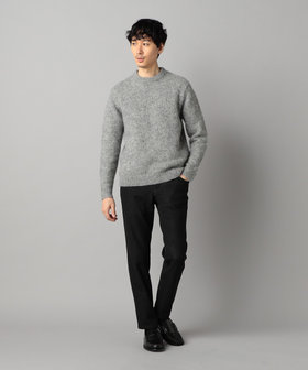 アルパカシャギー クルーネックニット（07-34KM06-205）｜コムサメン