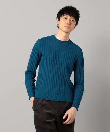 リンクスジャカード クルーネックニット