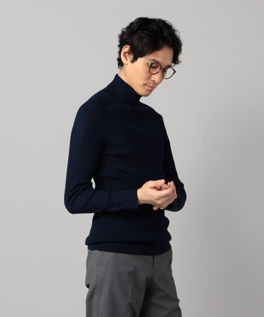 「FILIVIVI」リブ タートルネックニット
