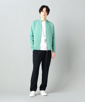 市松ジャガードハイネックジップカーデ(07-39KG01-204)|COMME 市松ジャガードハイネックジップカーデ(07-39KG01-204)|COMME