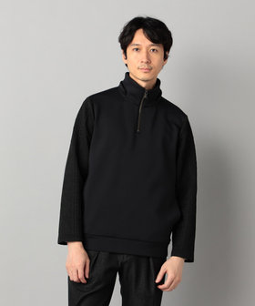 Winning ブラック ファゥルカップ ダウンファブリック ハーフジップパーカ（07-40CM14-205）｜コムサメン