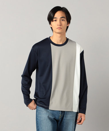 カラーブロック 長袖Tシャツ（07-40TO03-206）｜コムサメン（COMME CA