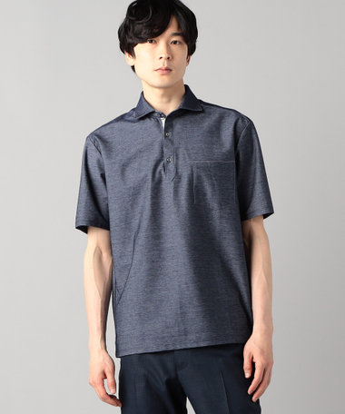ホリゾンタルカラーポロシャツ