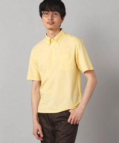 【抗菌・防臭】ミニハニカム ボタンダウンポロシャツ