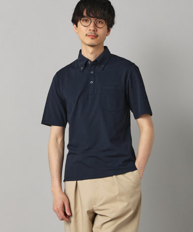 【抗菌・防臭】ミニハニカム ボタンダウンポロシャツ