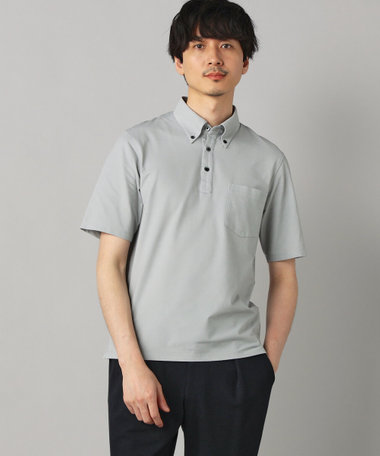 【抗菌・防臭】ミニハニカム ボタンダウンポロシャツ