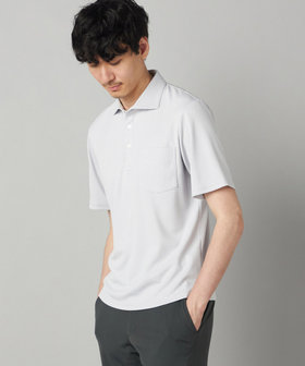【抗菌防臭加工】市松ジャカードジャージー ポロシャツ