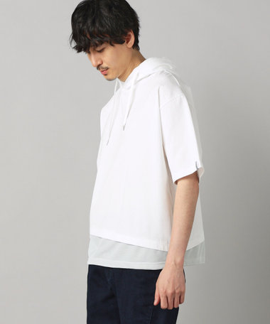 裾メッシュ切替 フーディー