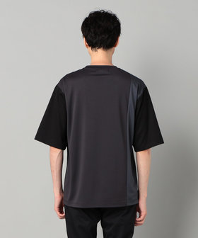 調和と友情のタンカ　およそ57cm x 42cm カラーブロック Tシャツ（07-42TK12-205）｜コムサメン（COMME