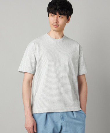 【抗菌・消臭】メランジミジンボーダー Tシャツ