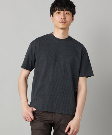 【抗菌・消臭】メランジミジンボーダー Tシャツ