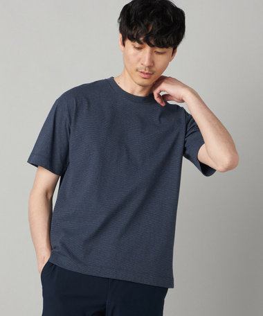 【抗菌・消臭】メランジミジンボーダー Tシャツ