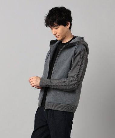 新品未使用品 コムサメン COMME CA MEN ファブリックコンビグローブ コンビ パーカ（07-40CI09-204）｜コムサメン（COMME CA MEN