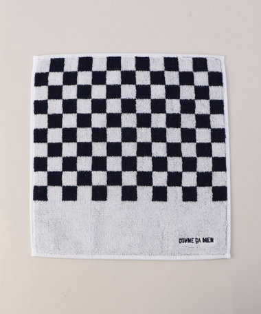 市松柄 タオルハンカチ（07-57RO05-206）｜コムサメン（COMME CA MEN