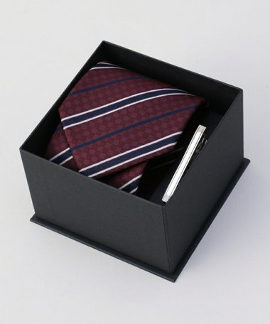 【EC雑貨コレクション】ネクタイ＆タイピン ギフトBOXセット