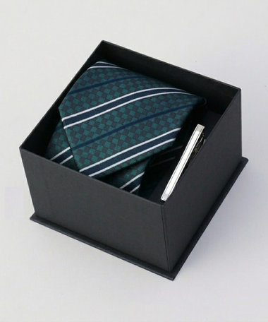 【EC雑貨コレクション】ネクタイ＆タイピン ギフトBOXセット