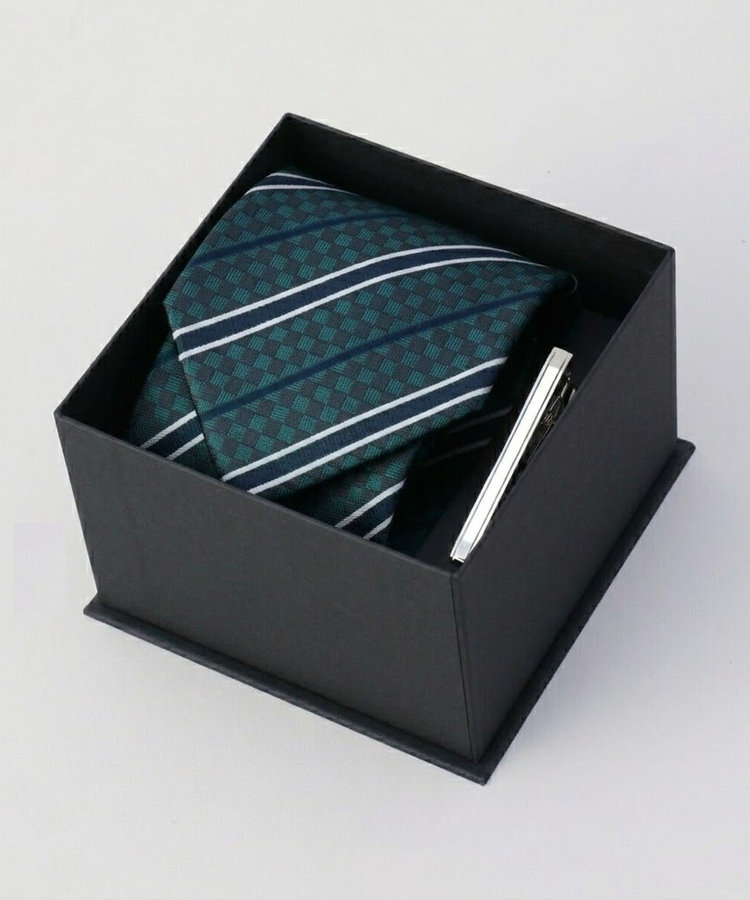 【EC雑貨コレクション】ネクタイ＆タイピン ギフトBOXセット