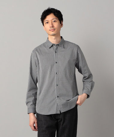 浜松産　ギザコットン　ギンガムチェック レギュラーカラーシャツ