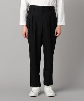 セットアップ対応】尾州産 クラシックウールギャバ 2タックパンツ（07