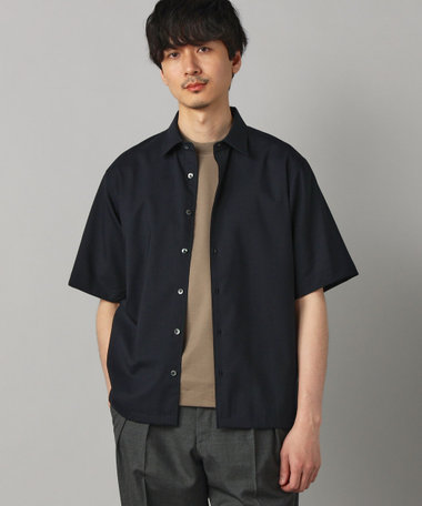 RENU T/Wトロピカル レギュラーカラー半袖シャツ