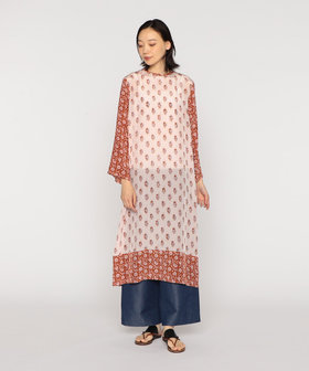 CLANE / クラネ | BRUSH COLOR SILK ONE PIECE ラップワンピース