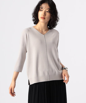 美品✨kayme ケイミー Vネックニットプルオーバー 洗える 伸縮性◎ 黒 美品✨kayme ケイミー Vネックニットプルオーバー 洗える 伸縮性