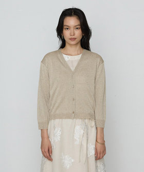 美品 loisir リネンニットカーディガン F ベージュ 美品 loisir リネンニットカーディガン F ベージュ - メルカリ
