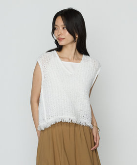 入荷now 安全 サマーツィードニット ジレ（10-31IK08-205）｜K.T KIYOKO デュエルマスターズ