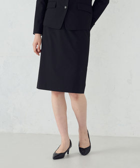 【セットアップ対応】SUPER-TEX ウール混トロピカルストレッチ タイトスカート