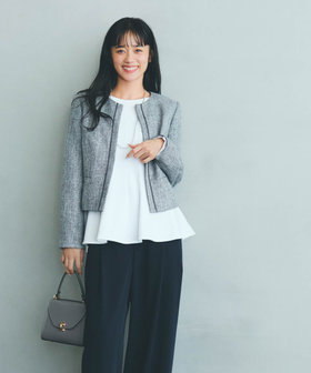 【宮城舞さん着用】【セットアップ対応】ラメツイード ジャケット