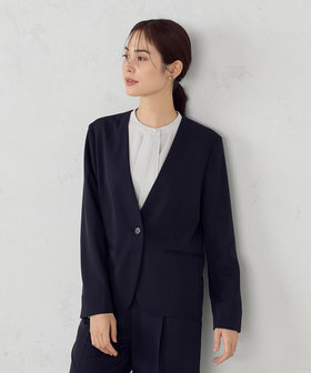 ノーカラージャケット 黒 ポケット付き ノーカラージャケット通販 | ワールド オンラインストア | WORLD