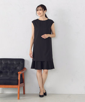 ブラックワンピースセット セットアップ対応】ラッフルワンピース（12-08OC12-203）｜COMME