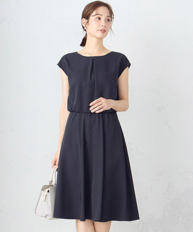 【セットアップ対応】ポリエステルツイル ワンピース