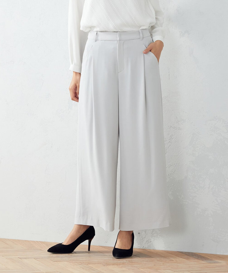 セットアップ対応】ワイドパンツ（12-08PY10-202）｜COMME CA ISM（コムサイズム）｜COMME CA ISM（コムサイズム）｜WOMEN（ウィメン）｜公式通販｜ファイブフォックス  オンラインストア（FIVE FOXes ONLINE STORE）