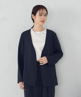 UVカット・吸水速乾・接触冷感】kireri ノーカラージャケット UVカット・吸水速乾・接触冷感】kireri ノーカラージャケット