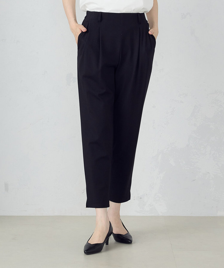 セットアップ対応／洗える】ジャージー テーパードパンツ（12-10PG10