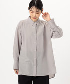 ポリエステルスパンブロード 後ろタック ロングシャツ（12