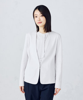 鹿の子ノーカラージャケット（12-20JK04-205）｜コムサイズム（COMME