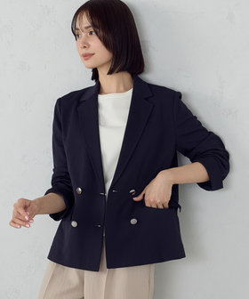 鹿の子ダブル ブレストテーラードジャケット