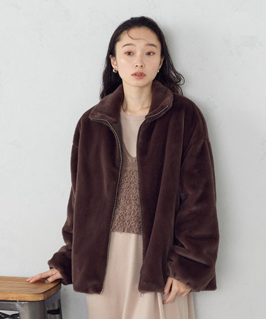 ファー　ブルゾン