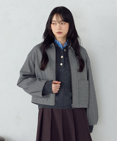 ステンカラー ブルゾン