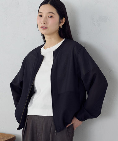 メッシュ ブルゾン