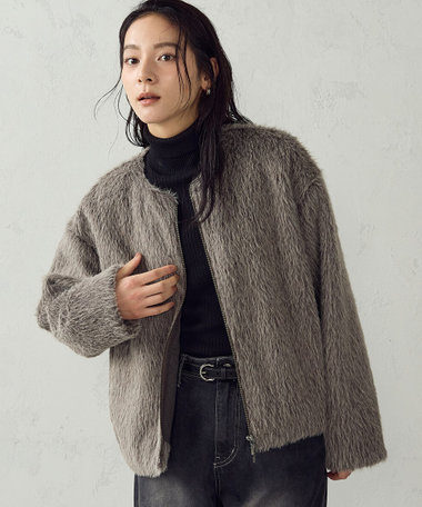 シャギーブルゾン