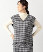 mi　タグ付き・新品未使用】ACLO ショートツィードベスト　希少品 ミックスツイードライク ショート ベスト 【タグ付き・新品未使用