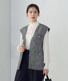 ENCOMING ニットベスト Penguin by Munsingwear COLOR MIX KNIT VEST / カラーミックス