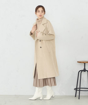 2WAY ウール混 ロングコート（12-26WE05-203）｜COMME CA