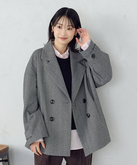 ウール混 ビーバー ピーコート（12-26WI02-204）｜コムサイズム