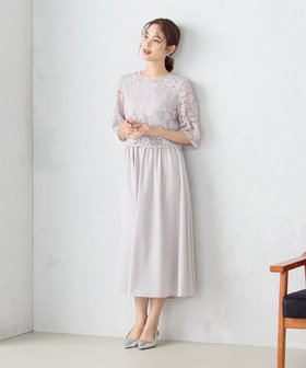 2WAYレースブラウス付き ワンピース（12-31OG01-204